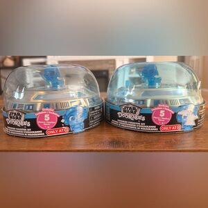 2 Disney Doorables Star Wars Hologram Collector Set 5 Figures In Each NEW